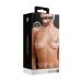 Silicone Bit Gag with Nipple Clamps - Black