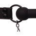 Silicone Bit Gag with Nipple Clamps - Black