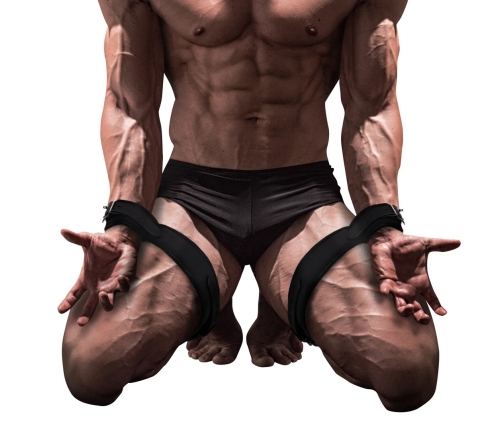 Hand and Thigh Cuffs Set - Black