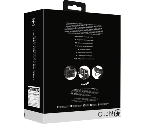 Kneeling Thigh Cuff Set - Black