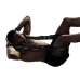 Padded Thigh Sling with Hand Cuffs - Black