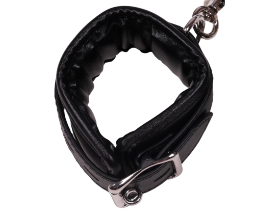 Body Harness with Thigh and Hand Cuffs - Black
