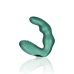 Bent Vibrating Prostate Massager with Remote Control - Metallic Green