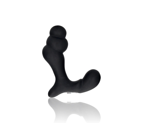 Stacked Vibrating Prostate Massager with Remote Control - Black