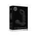 Beaded Vibrating Prostate Massager with Remote Control - Black