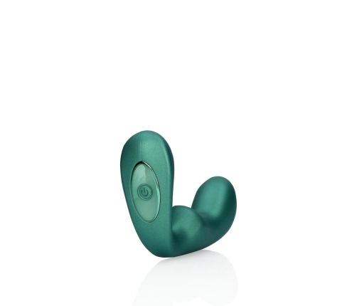 Pointed Vibrating Prostate Massager with Remote Control - Metallic Green