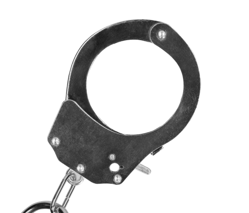 Spreader Bar with Hand or Ankle Cuffs - Silver