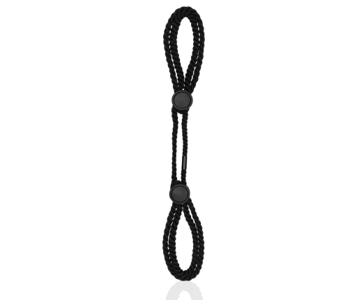Adjustable Rope Hand Cuffs - Black