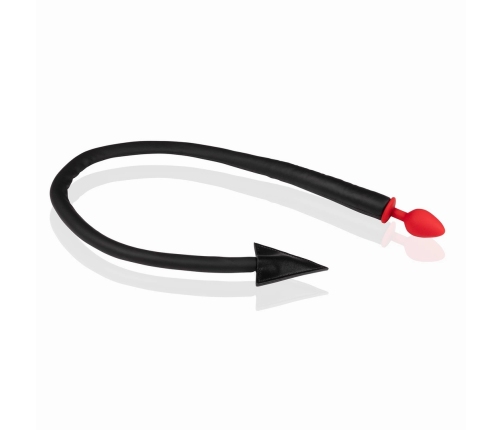 Silicone Anal Plug Devil's Tail - Black