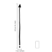 Metal Anal Plug Devil's Tail - Black