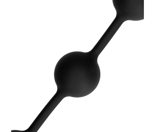 Silicone Anal Balls - Medium - Black