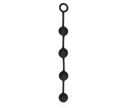 Silicone Anal Balls - Large - Black