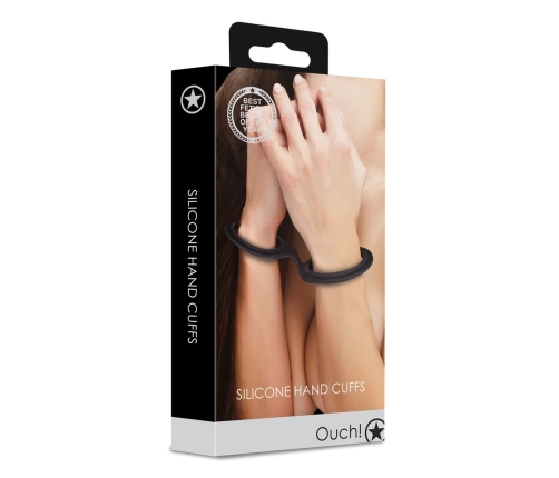 Silicone Hand Cuffs - Black
