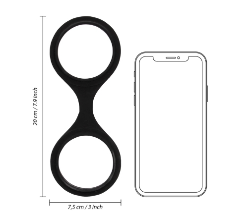 Silicone Hand Cuffs - Black