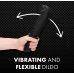 Shots Rechargeable Intimate Vibrating Device Black 10 Modes Portable