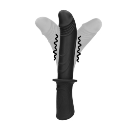 Shots Rechargeable Intimate Vibrating Device Black 10 Modes Portable