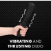 Shots Handheld Intimate Device Vibrating & Thrusting Black, 13 Modes