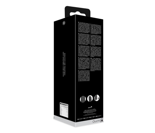 Shots Handheld Intimate Device Vibrating & Thrusting Black, 13 Modes