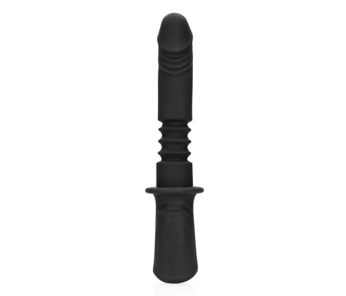 Shots Handheld Intimate Device Vibrating & Thrusting Black, 13 Modes