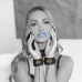Ouch! Venice Collection Handcuffs Black Bonded Leather Iridescent Finish