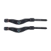 Ouch! Venice Collection Handcuffs Black Bonded Leather Iridescent Finish