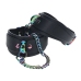 Ouch! Venice Collection Adjustable Leg Cuffs Black - Bonded Leather, Fashion Hardware
