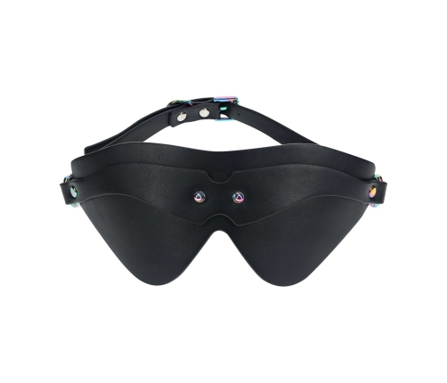 Ouch! Venice Collection Adjustable Eye Mask Black Bonded Leather