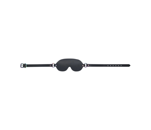 Ouch! Venice Collection Adjustable Eye Mask Black Bonded Leather