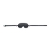 Ouch! Venice Collection Adjustable Eye Mask Black Bonded Leather