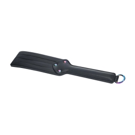 Ouch! Venice Collection Paddle Black - Elegant Bonded Leather Accessory