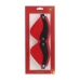 Ouch! Milan Collection Premium Blindfold Black/Red Bonded Leather