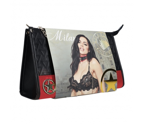 Ouch! Milan Collection Premium Bondage Kit with Luxury Bag Black/Red