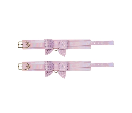 Ouch! Paris Collection Adjustable Wrist Restraints Pink Iridescent Finish