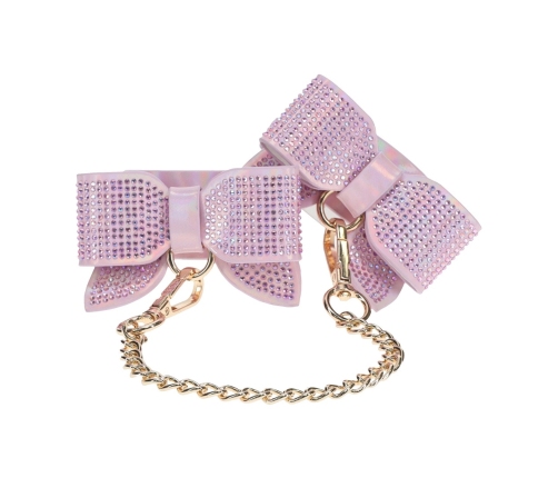 Ouch! Paris Collection Adjustable Wrist Restraints Pink Iridescent Finish