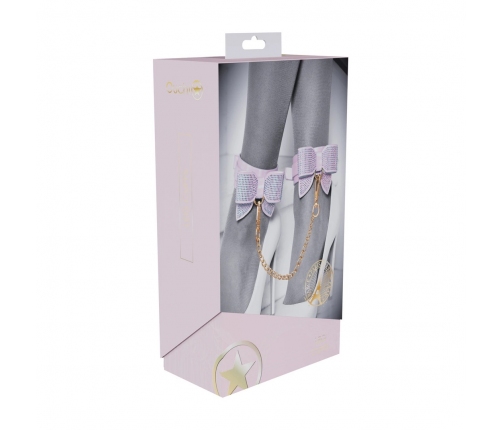Ouch! Paris Collection Leg Cuffs Pink - Adjustable Bonded Leather