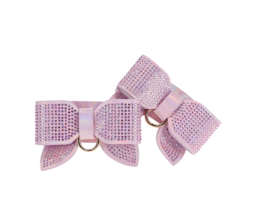 Ouch! Paris Collection Leg Cuffs Pink - Adjustable Bonded Leather
