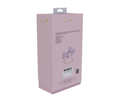 Ouch! Paris Collection Leg Cuffs Pink - Adjustable Bonded Leather
