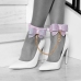 Ouch! Paris Collection Leg Cuffs Pink - Adjustable Bonded Leather