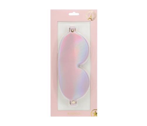 Ouch! Paris Collection Eye Mask Pink - Bonded Leather, Iridescent Finish