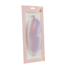 Ouch! Paris Collection Eye Mask Pink - Bonded Leather, Iridescent Finish