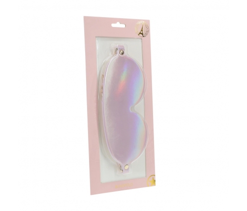 Ouch! Paris Collection Eye Mask Pink - Bonded Leather, Iridescent Finish
