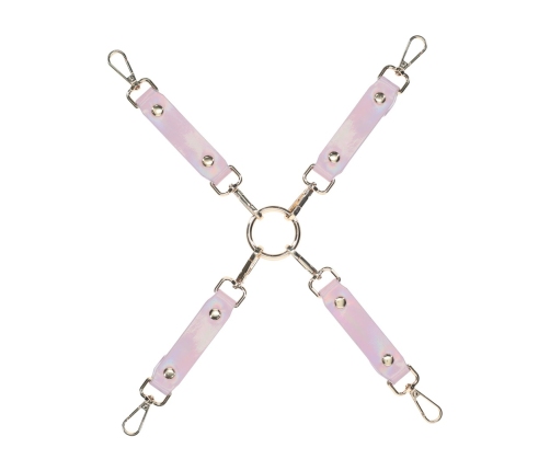 Ouch! Paris Collection Hogtie Connectors Pink - Iridescent Bonded Leather