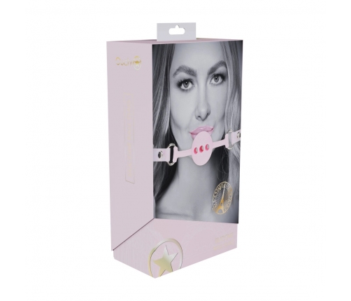 Ouch! Paris Collection Silicone Breathable Ball Gag Pink Adjustable Strap