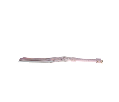 Ouch! Paris Collection Flogger Pink - Bonded Leather, Iridescent Accents
