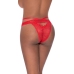 Peek-a-Boo Cheeky Panty - S/M - Red