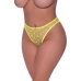 High Leg High Waist Micro Tanga - 2X - Lime
