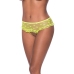 Skirted Hipster with Open Crotch Panty - L/XL - Lime