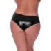 Low Rise Split Crotch Boy Short - 2X - Black
