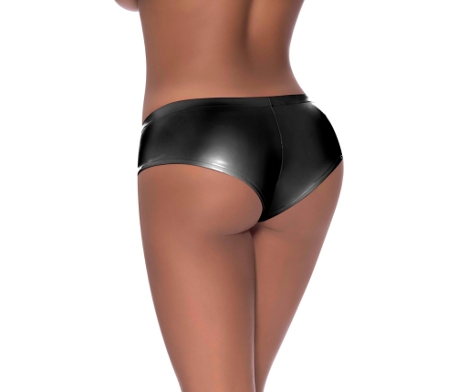 Low Rise Split Crotch Boy Short - L/XL - Black