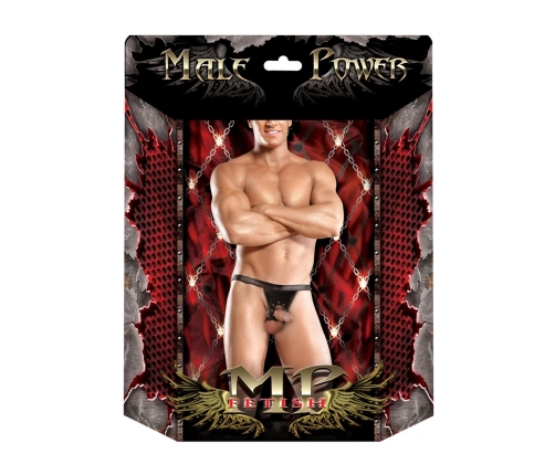 Male Power Appolo Power Sock with Cutout & Open Back S/M Black